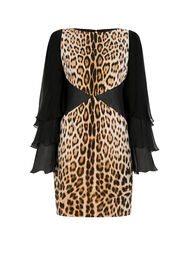 ${brand} Leopard-Print Mini Dress ${colorDescription} ${masterID}