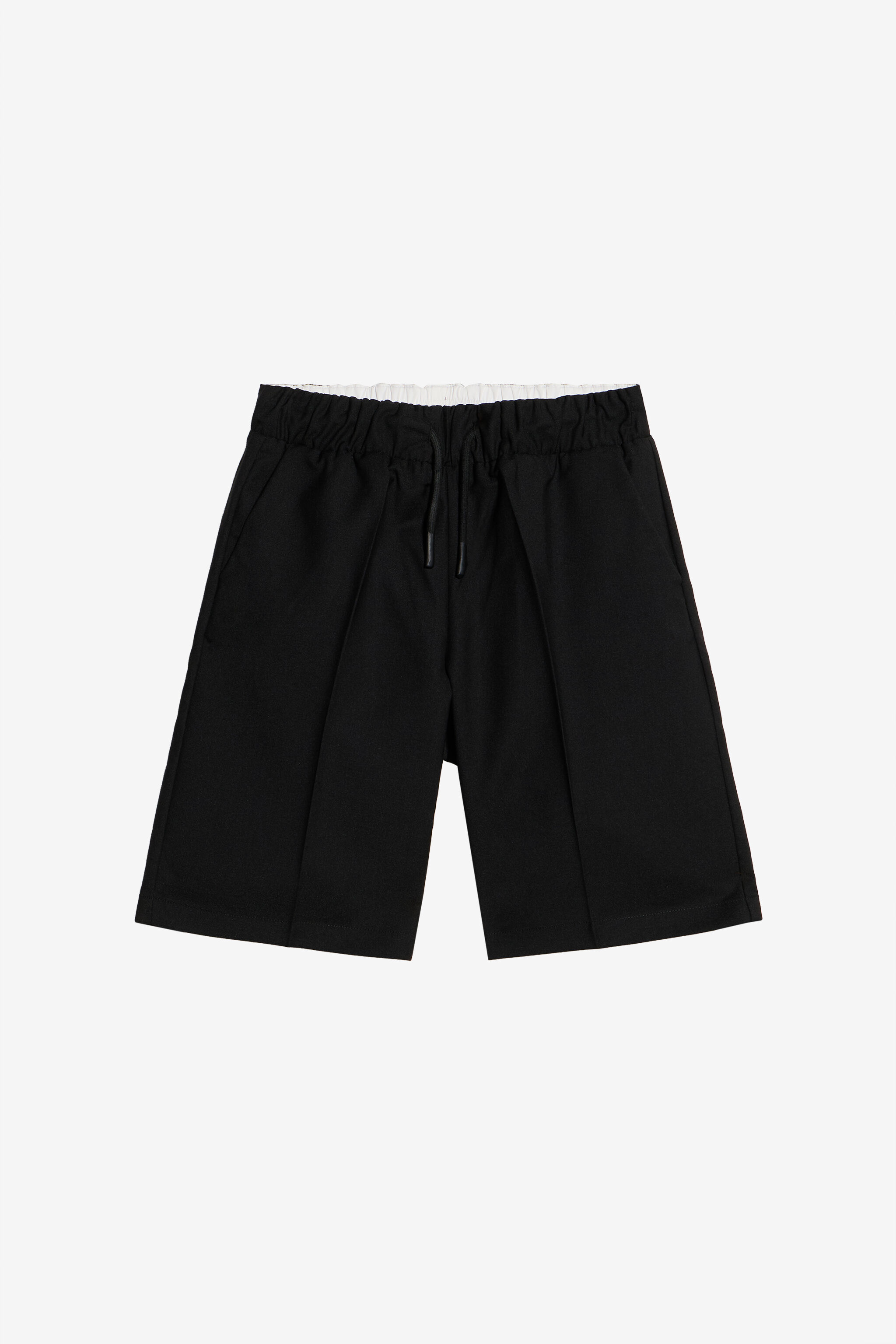 JU Schwarze Bermudashorts BLACK WJT21T-VI044
