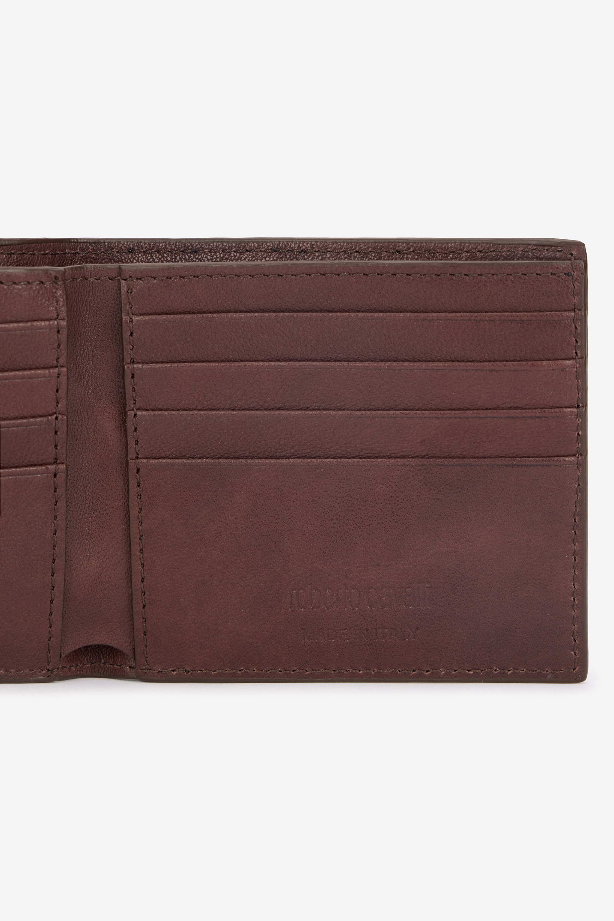 RC Square Bi-Fold Wallet with RC Monogram Marron VRA003-PGB00