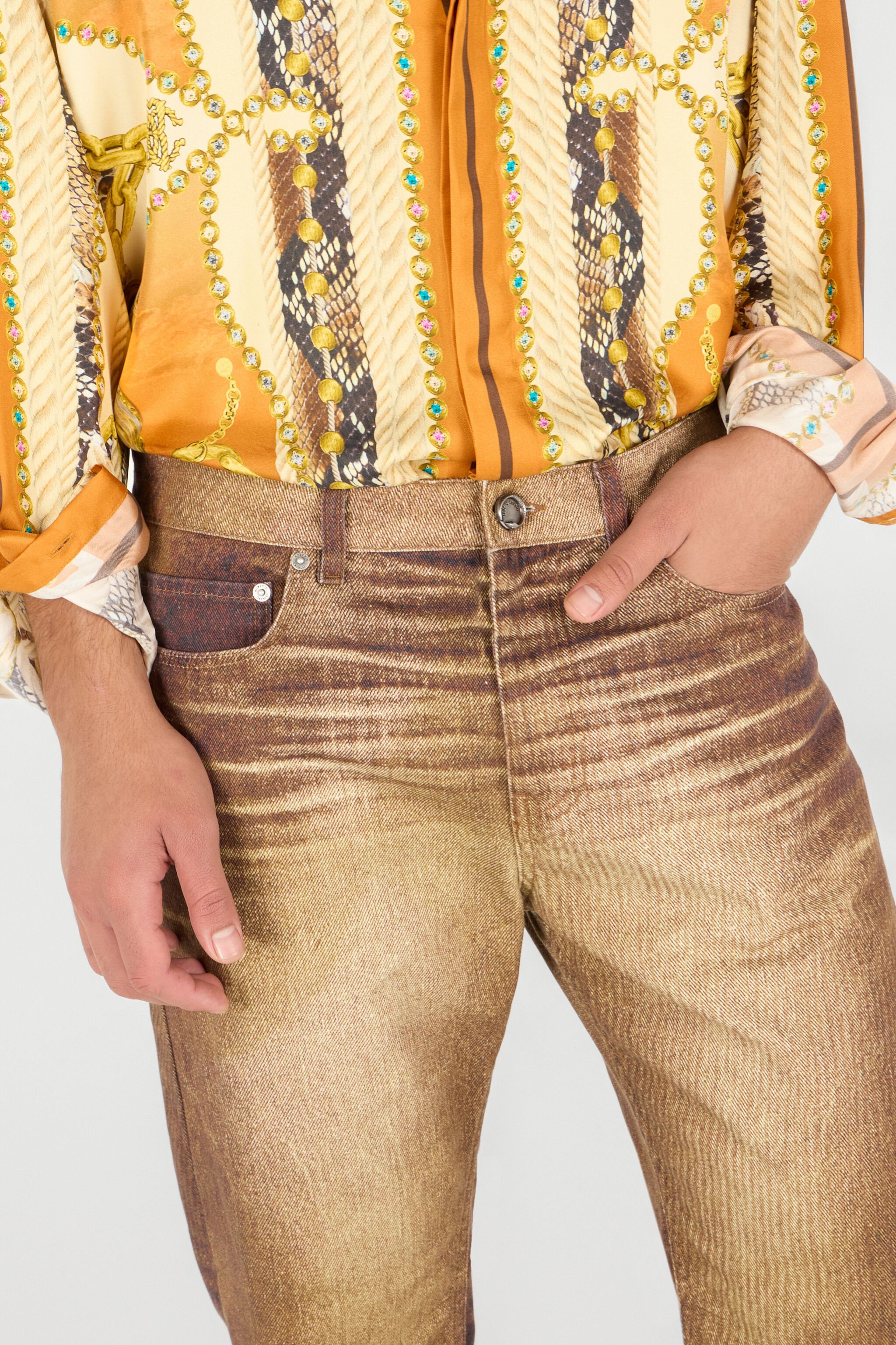 RC Man Cotton Trousers Marrón UMJ216-4NO91