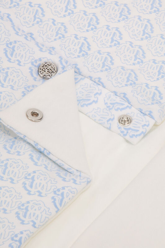 JU RC Monogram print cotton baby nest Azul SJT836-JFI70