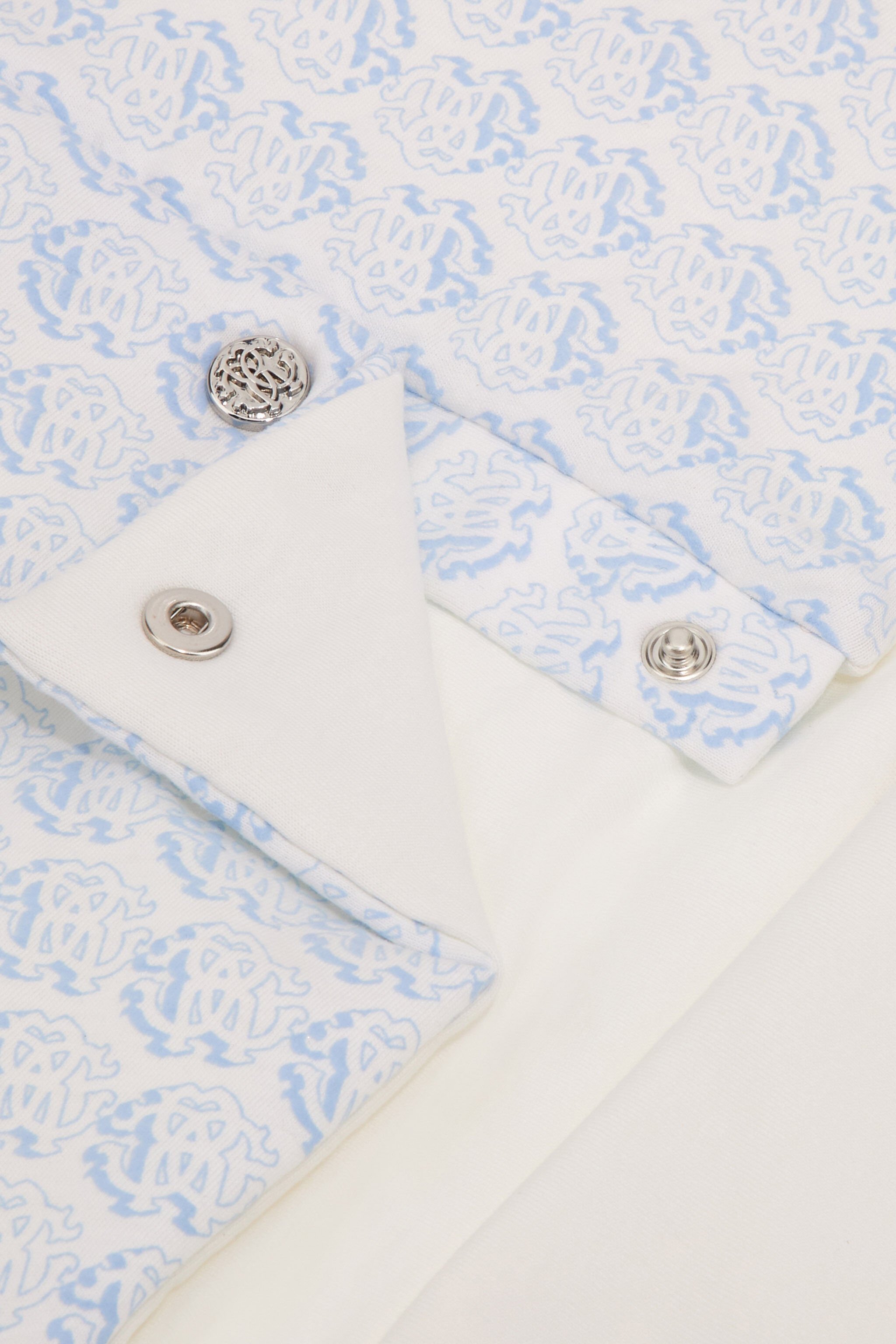 JU RC Monogram print cotton baby nest Azul SJT836-JFI70
