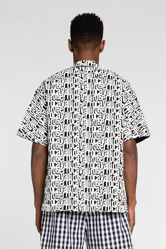 RC Logo-Print Cotton T-Shirt Black/White RRT62M-3PH82