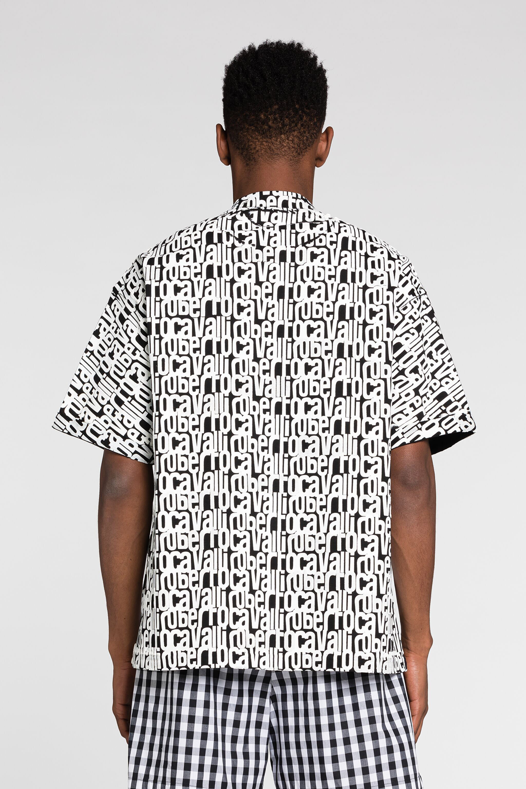 RC Logo-Print Cotton T-Shirt Black/White RRT62M-3PH82