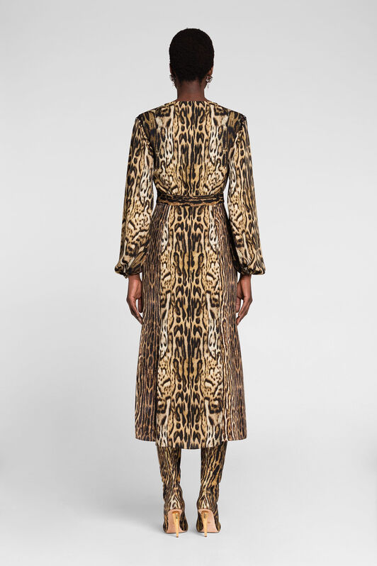 RC Ocelot-Print Dress NATURALE/NATURALE PKT114-5LE37