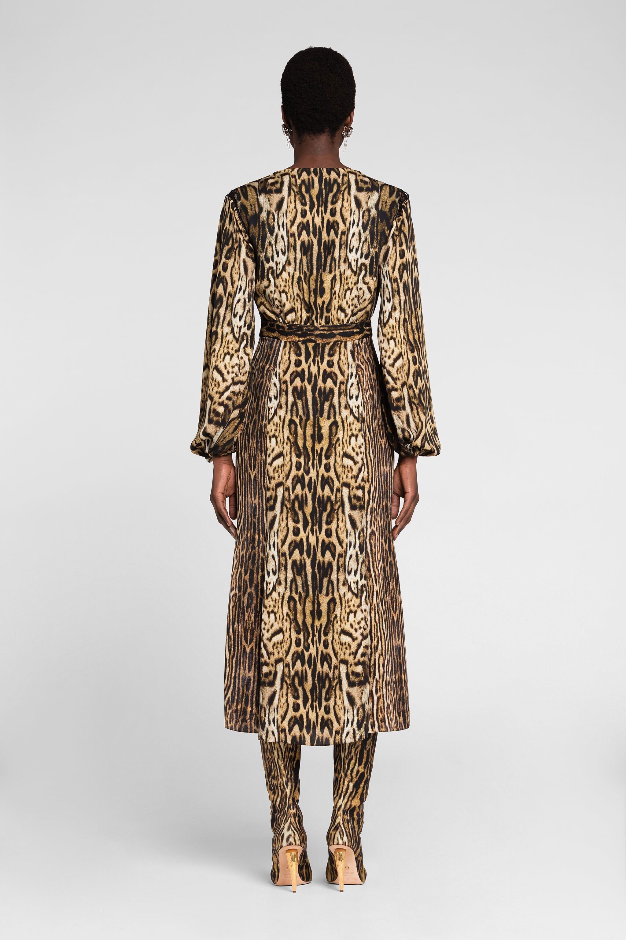 RC Ocelot-Print Dress NATURALE/NATURALE PKT114-5LE37