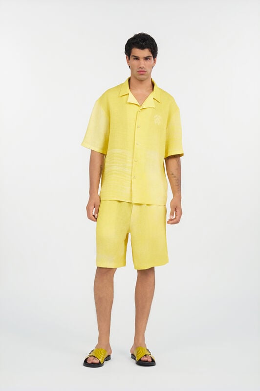 RC Chemise en lin YELLOW WNT760-3HR37