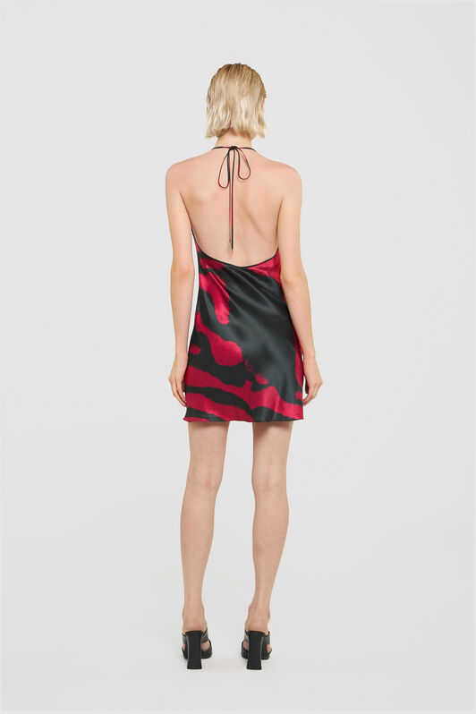 RC Short dress with Zebra Tribute print RC Short dress with Zebra Tribute print Red UWT148-RYP26