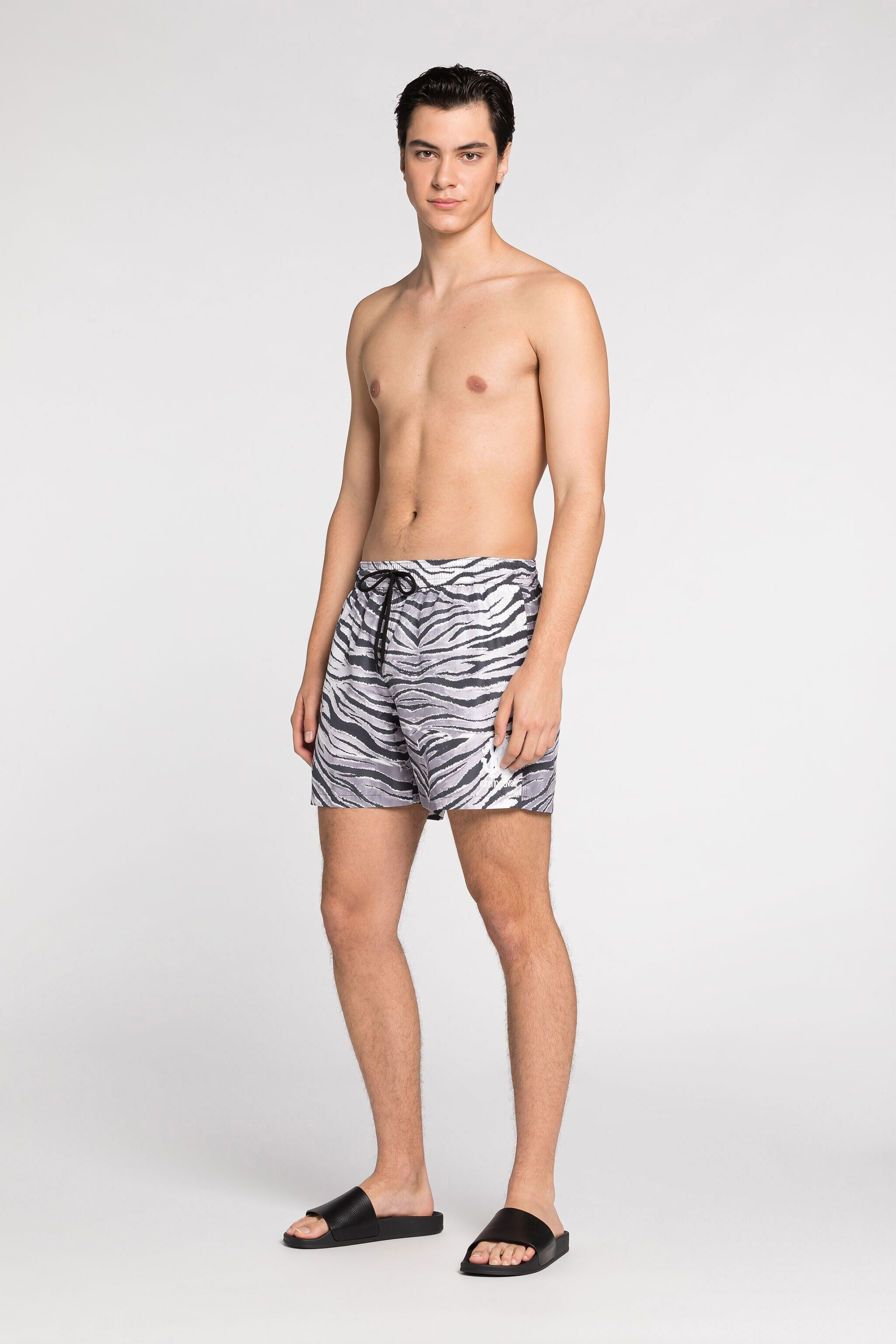 RC Shorts da bagno con stampa Zebra Nero/Bianco JSH00A-7GG66