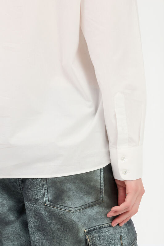 RC Camicia Bianca in Cotone con Monogram RC WHITE PST71U-SY010