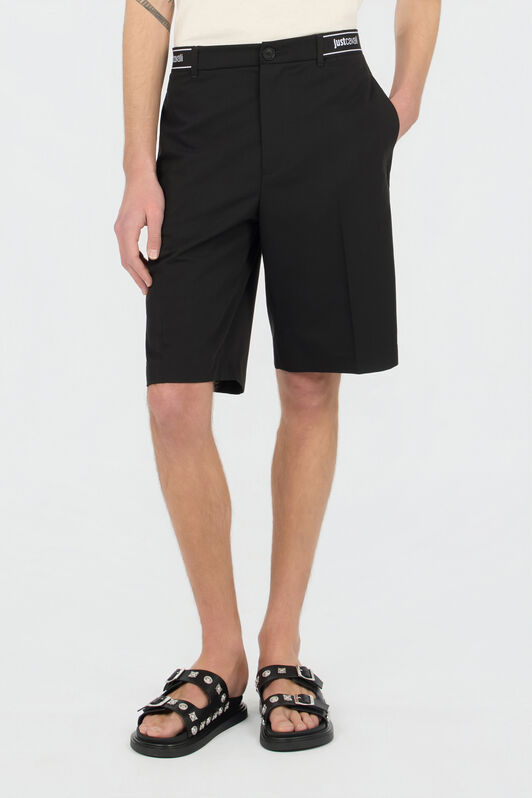 JC Schwarze Bermuda-Shorts Mit Logo BLACK WFT017-WF044