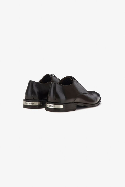 RC Logo plaque leather Derby shoes Dark brown RRS025-PZA84