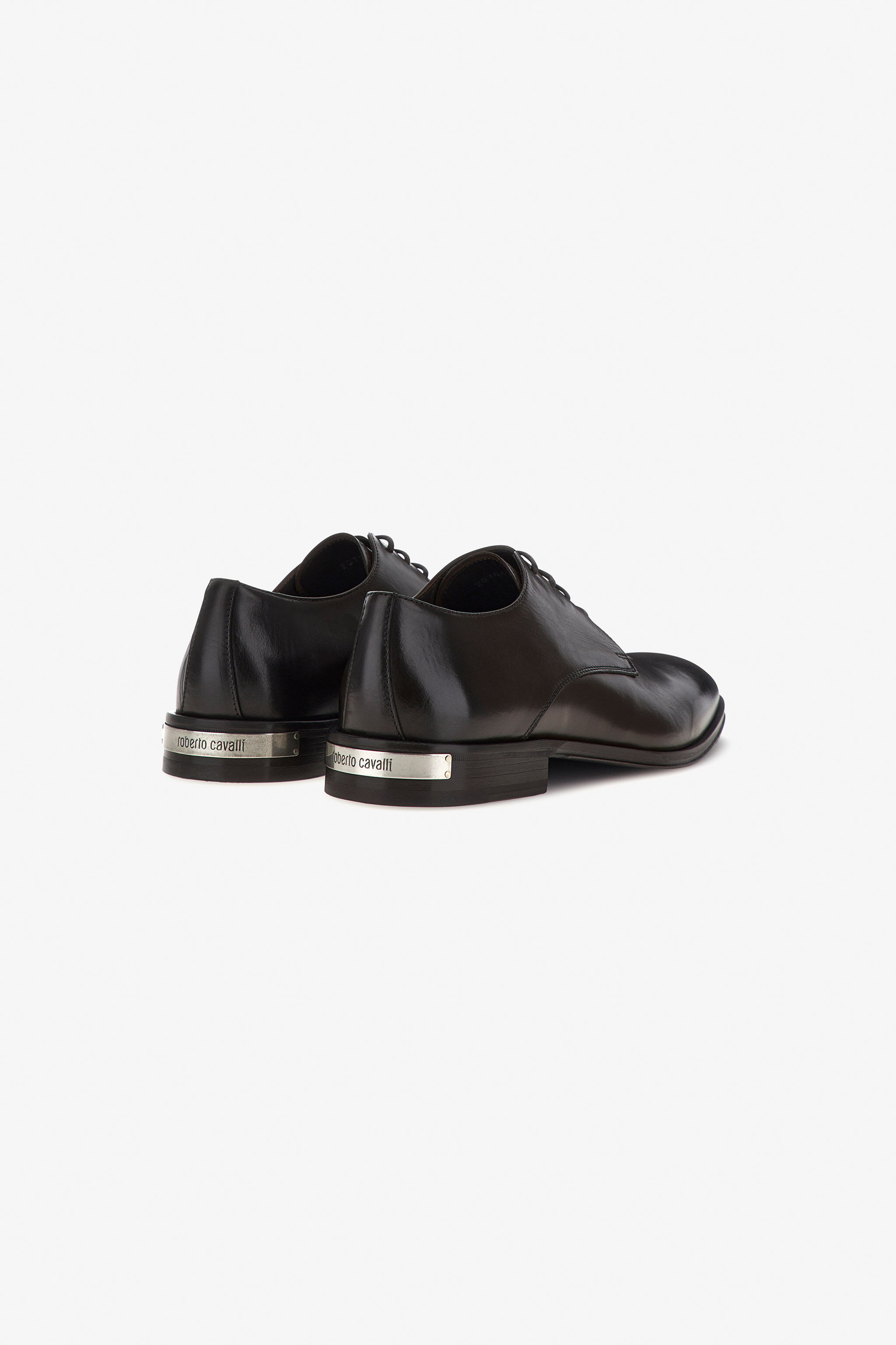 RC Logo plaque leather Derby shoes Dark brown RRS025-PZA84