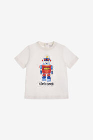 ${brand} T-shirt with Robot print ${colorDescription} ${masterID}