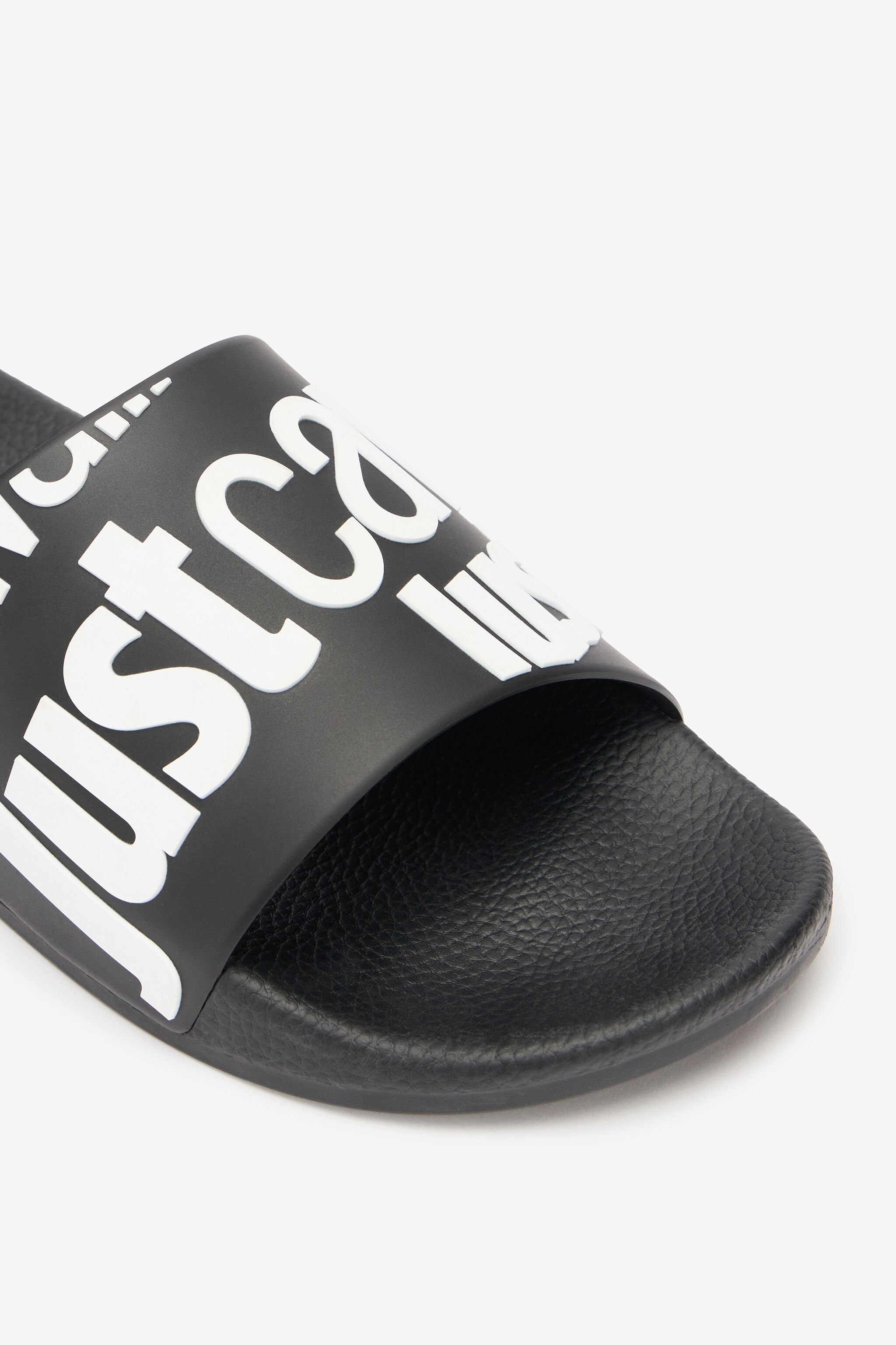 JC Slides Con Lettering Nero/Bianco UFS027-UF302