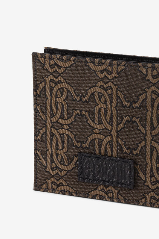 RC RC Monogramm-Jacquard-Geldbörse mit zweifacher Umschlagklappe RC RC Monogramm-Jacquard-Geldbörse mit zweifacher Umschlagklappe Braun PRA005-DJ001