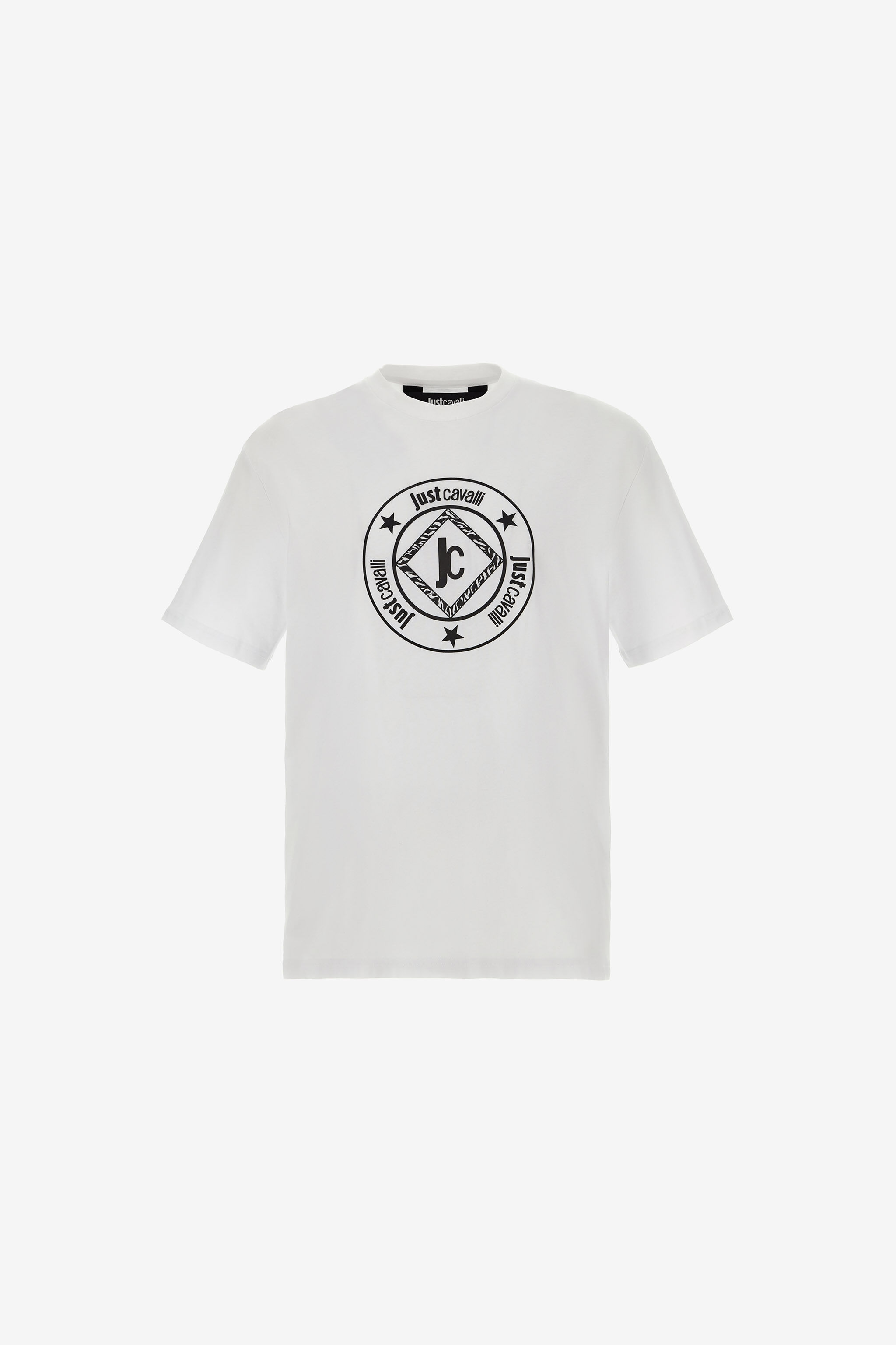 JC Just Cavalli Logo T-Shirt White RRT937-RR199