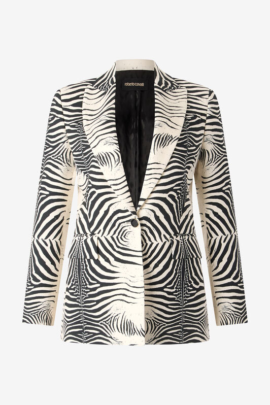 RC Blazer À Imprimé White Tigresse Noir/Blanc UKT401-ORN49
