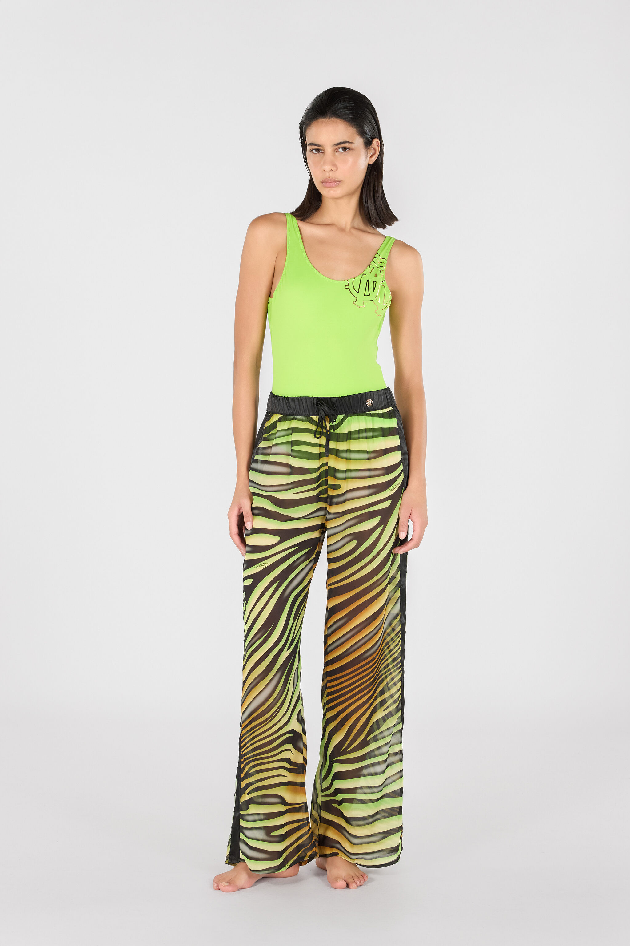 RC Tiger Fluo Printed Trousers TIGER GREEN KSW00C-7GI20