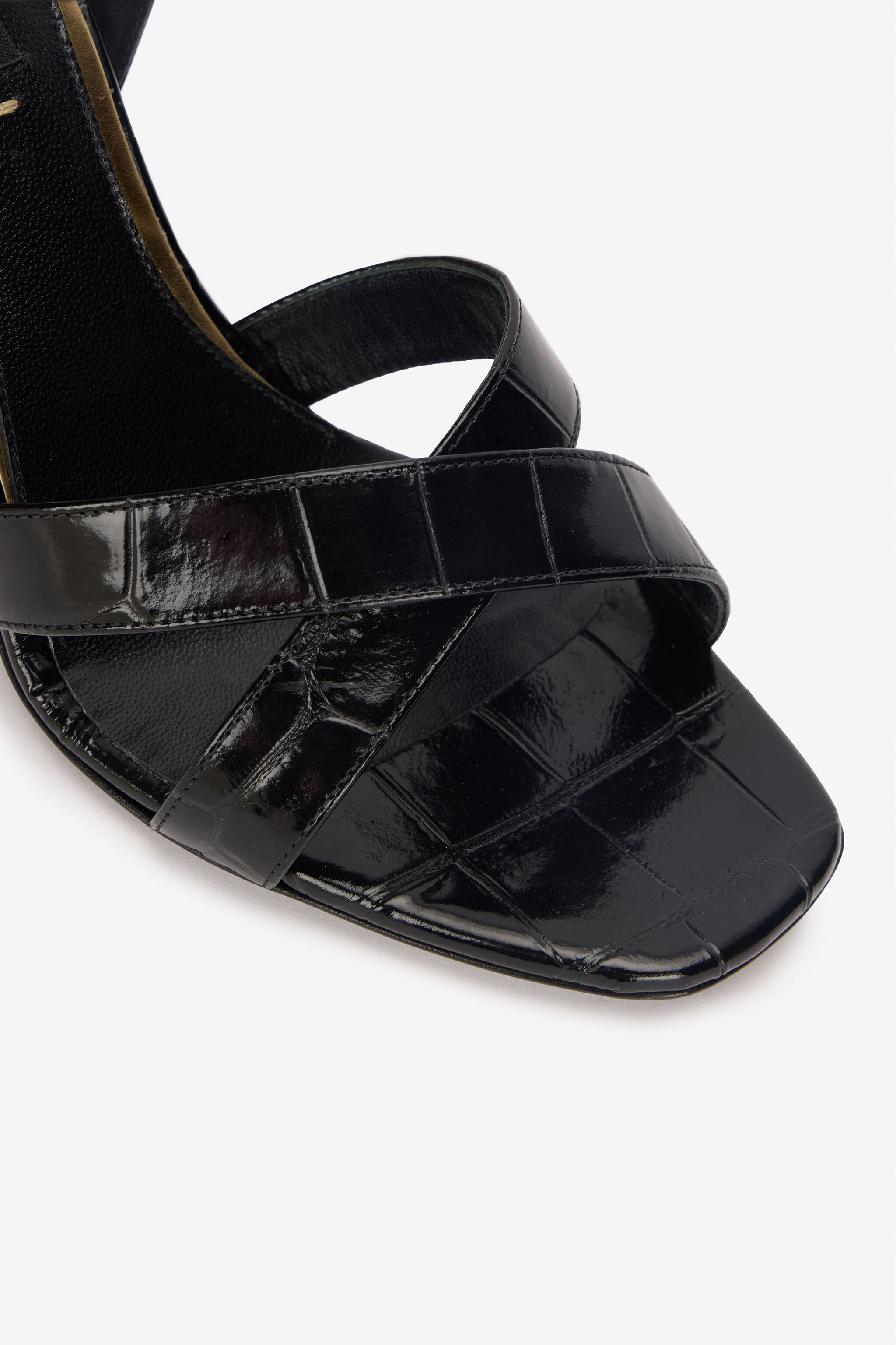 RC Sandals with Straps and Chunky Heel Schwarz VKS026-PZ579