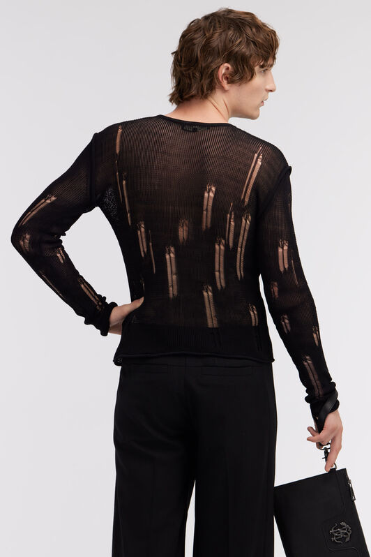 RC Knitwear with long sleeve Negro SRM611-MA016
