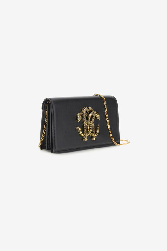 RC Mirror Snake Shoulder Bag Schwarz KWB112-PZ132