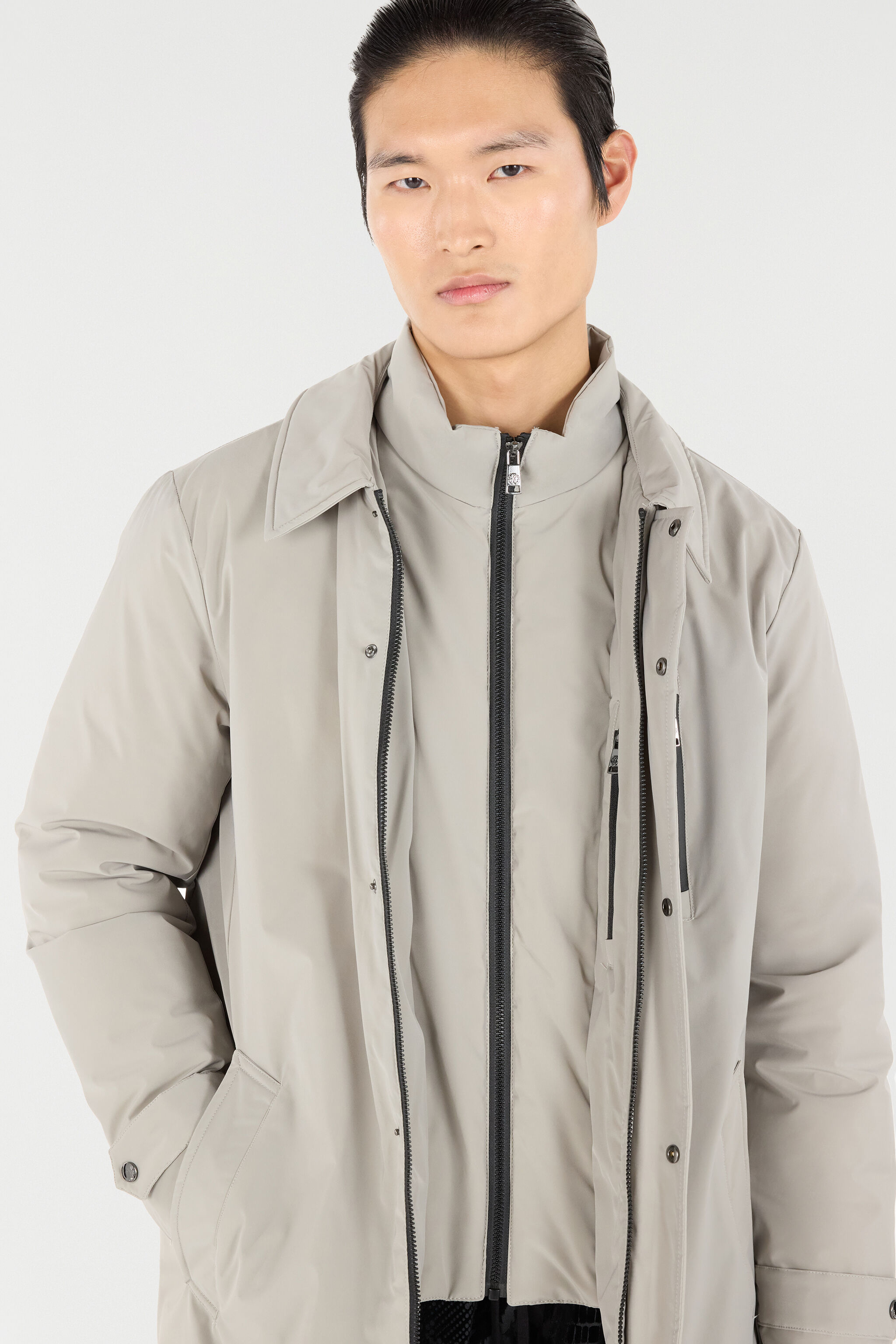 RC Abrigo gris de doble capa GREY OOT40D-SBO04