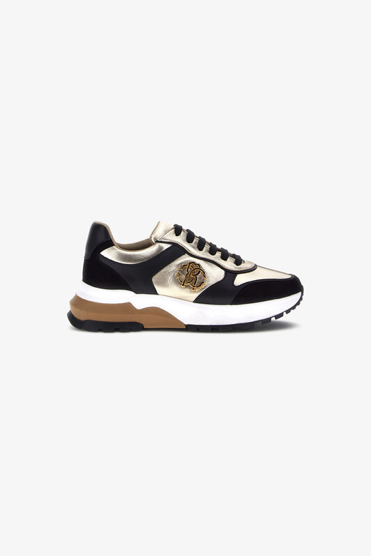 RC RC logo sneakers Negro/Oro NOS00D-PNO01