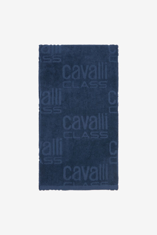 CL Beach towel with all-over Cavalli Class logo  QXH01I-RXL03
