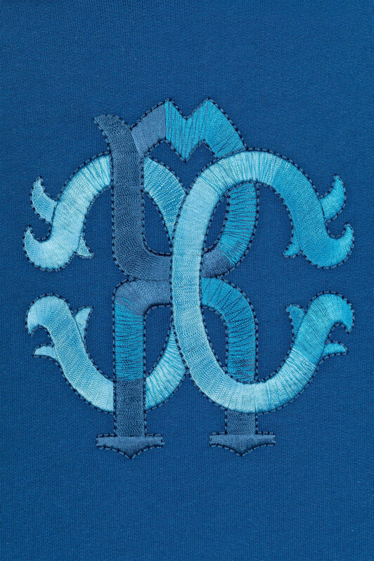JU RC Monogram Cotton Hoodie JU RC Monogram Cotton Hoodie Blue RJT925-CF050
