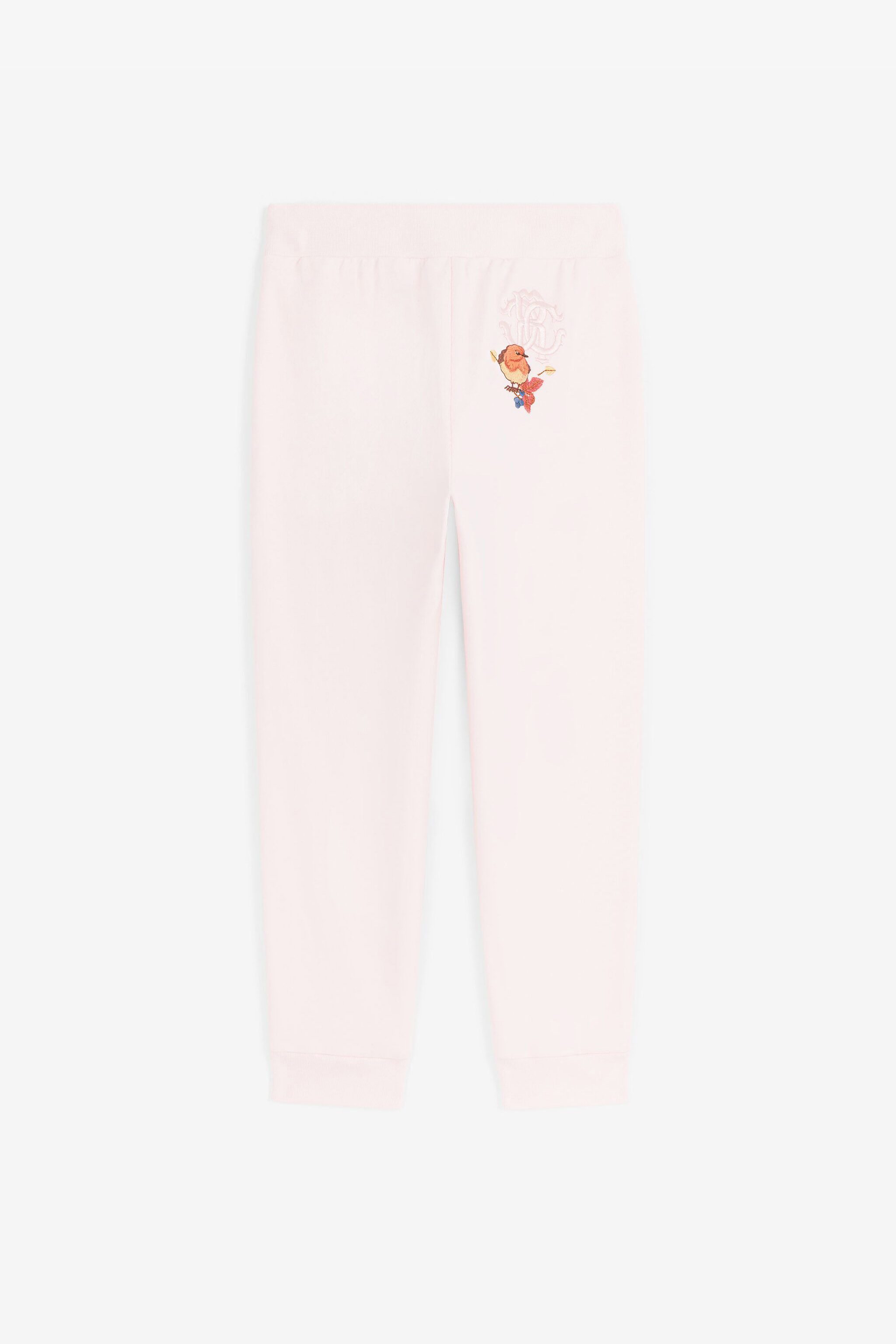 JU Bird And RC Monogram-Embroidered Sweatpants Pink RJT20X-CF050