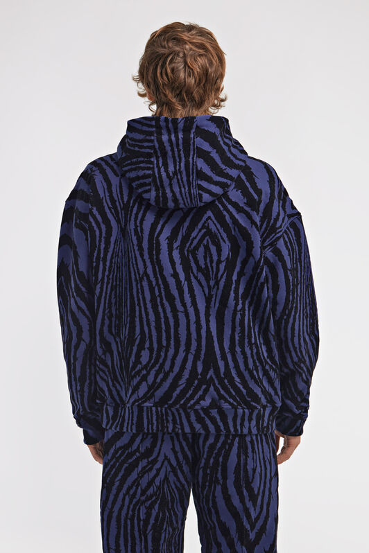 RC Zebra print Sweatshirt Dark blue TRT69F-CF050