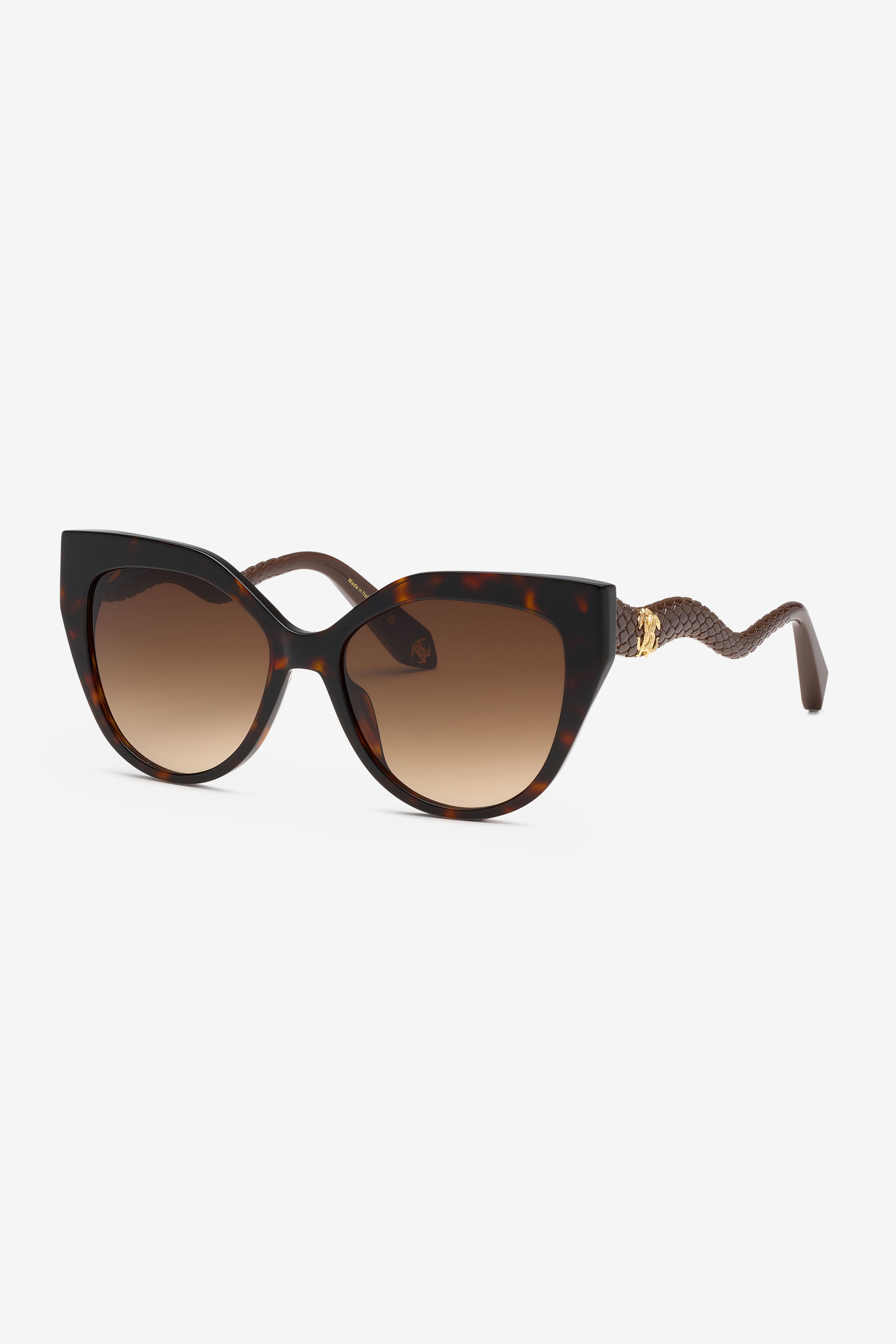RC Sonnenbrille mit schlangenähnlichen Bügeln SHINY BROWN/YELLOW H UALD17-ID212