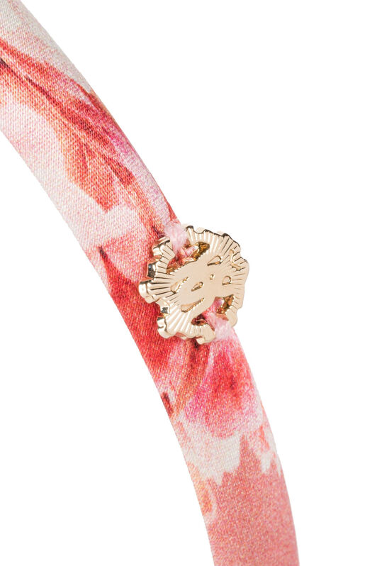 JU Flower-Print Silk Headband JU Flower-Print Silk Headband Pink FJG007-ITCW0