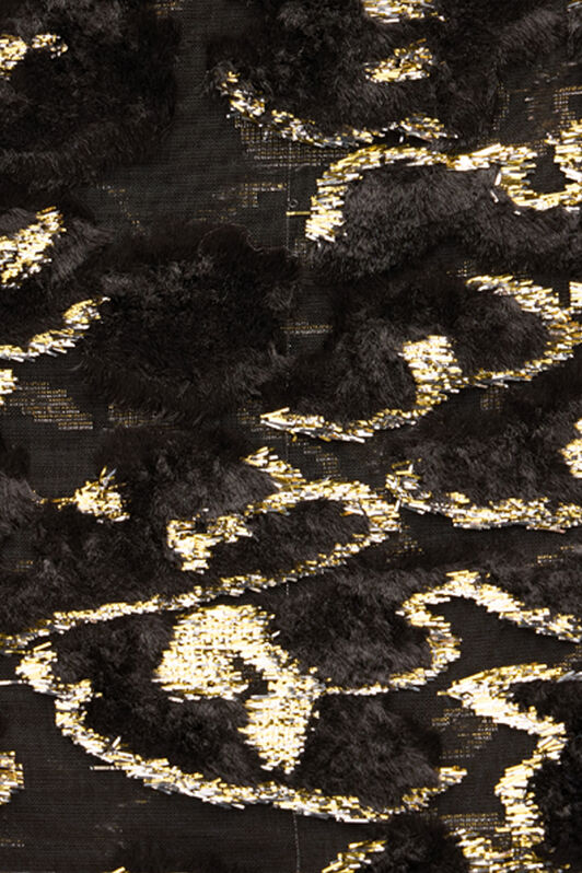 RC Foulard In Seta Con Motivo Nero/Oro UALR03-IR103