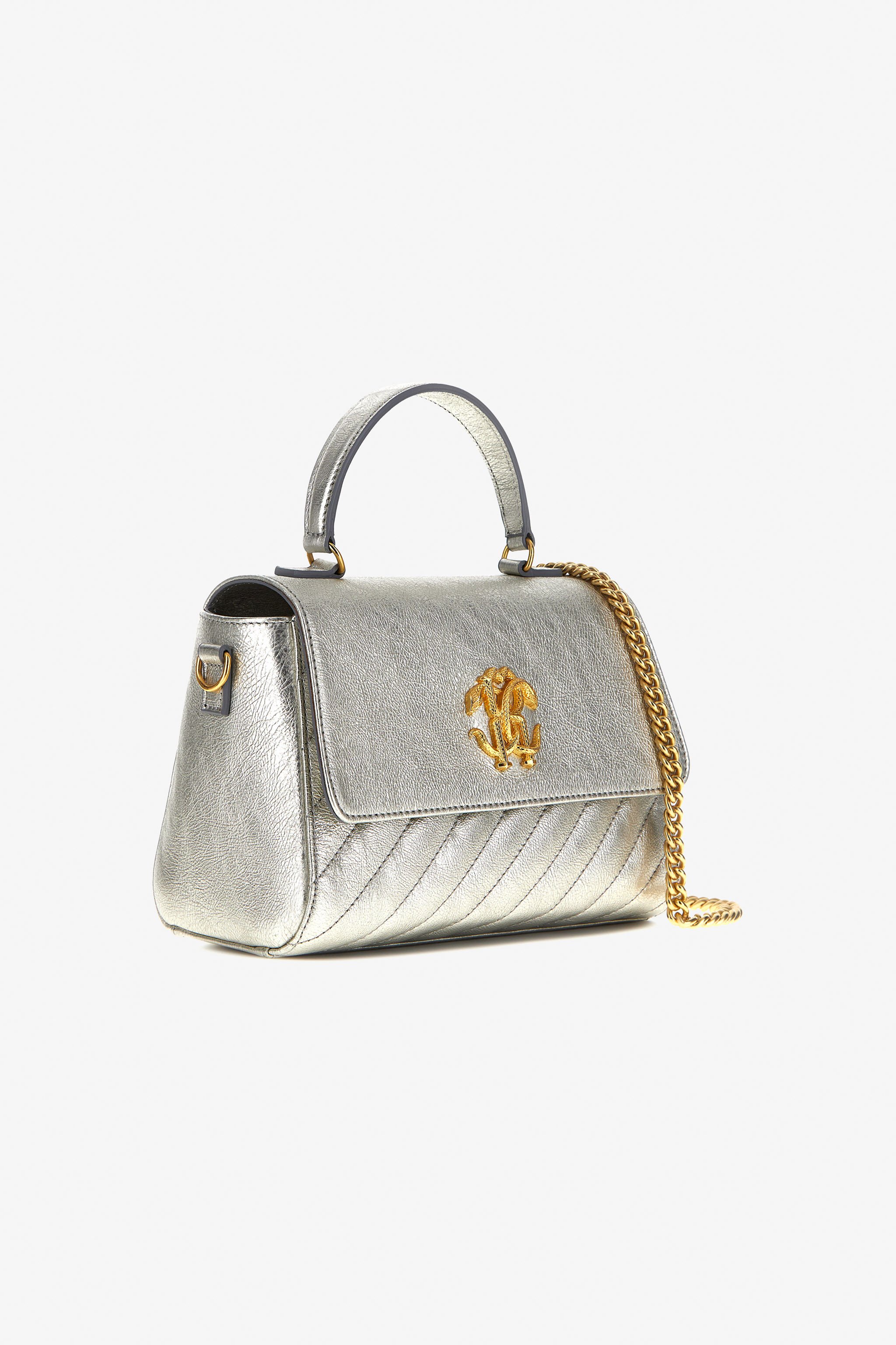 RC Mirror Snake Shoulder Bag Silver NOB00A-PZ297