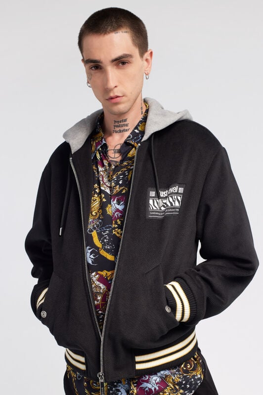 JC Giacca felpata logo Just Cavalli JC Giacca felpata logo Just Cavalli Nero RRT023-RR285