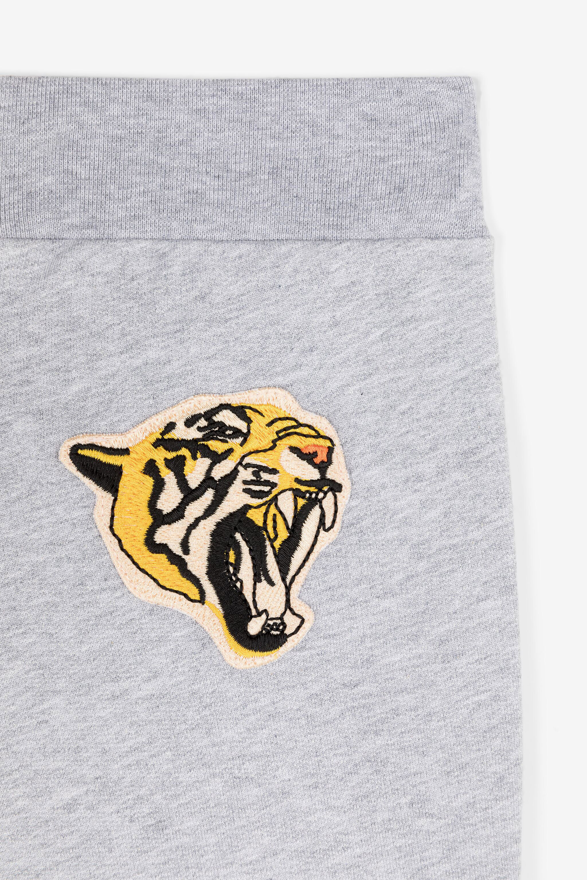 JU Logo-Print Cotton Sweatpants Gray RJT20R-CF050