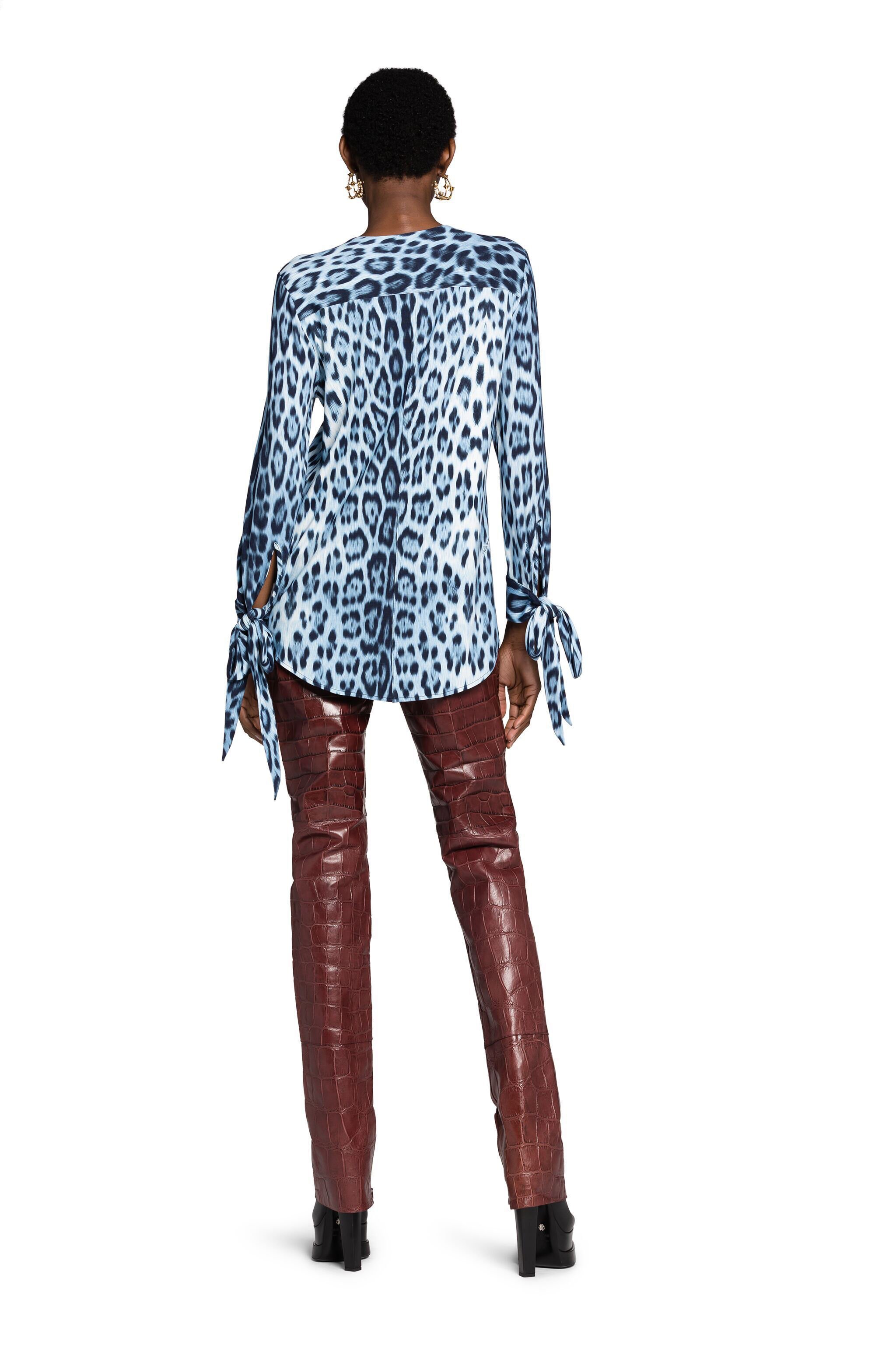 RC Blue Leopard Shirt Light blue KOT70B-6DS06