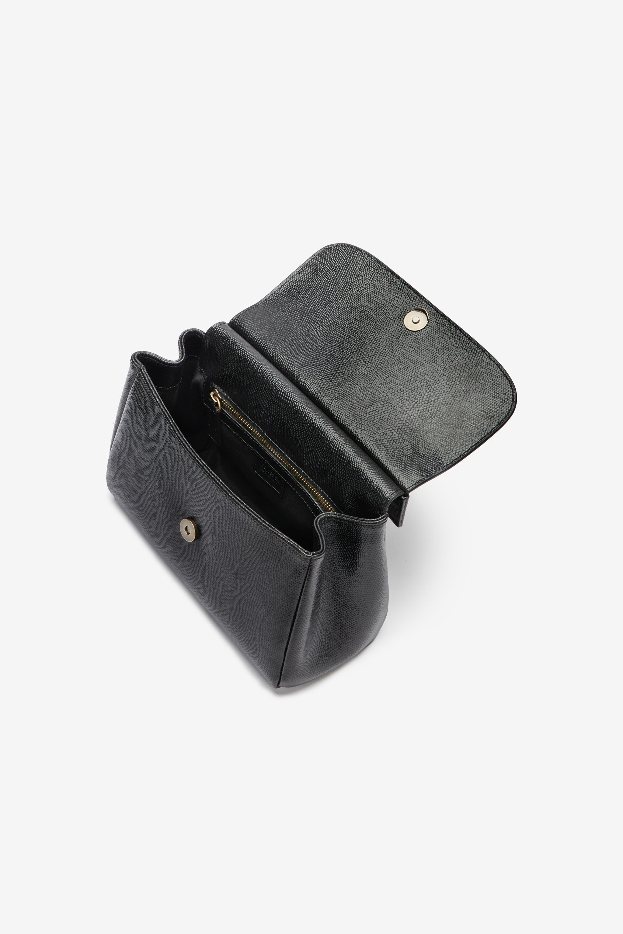 RC Bolso De Mano Con Monograma RC Negro OOB00A-PZ015