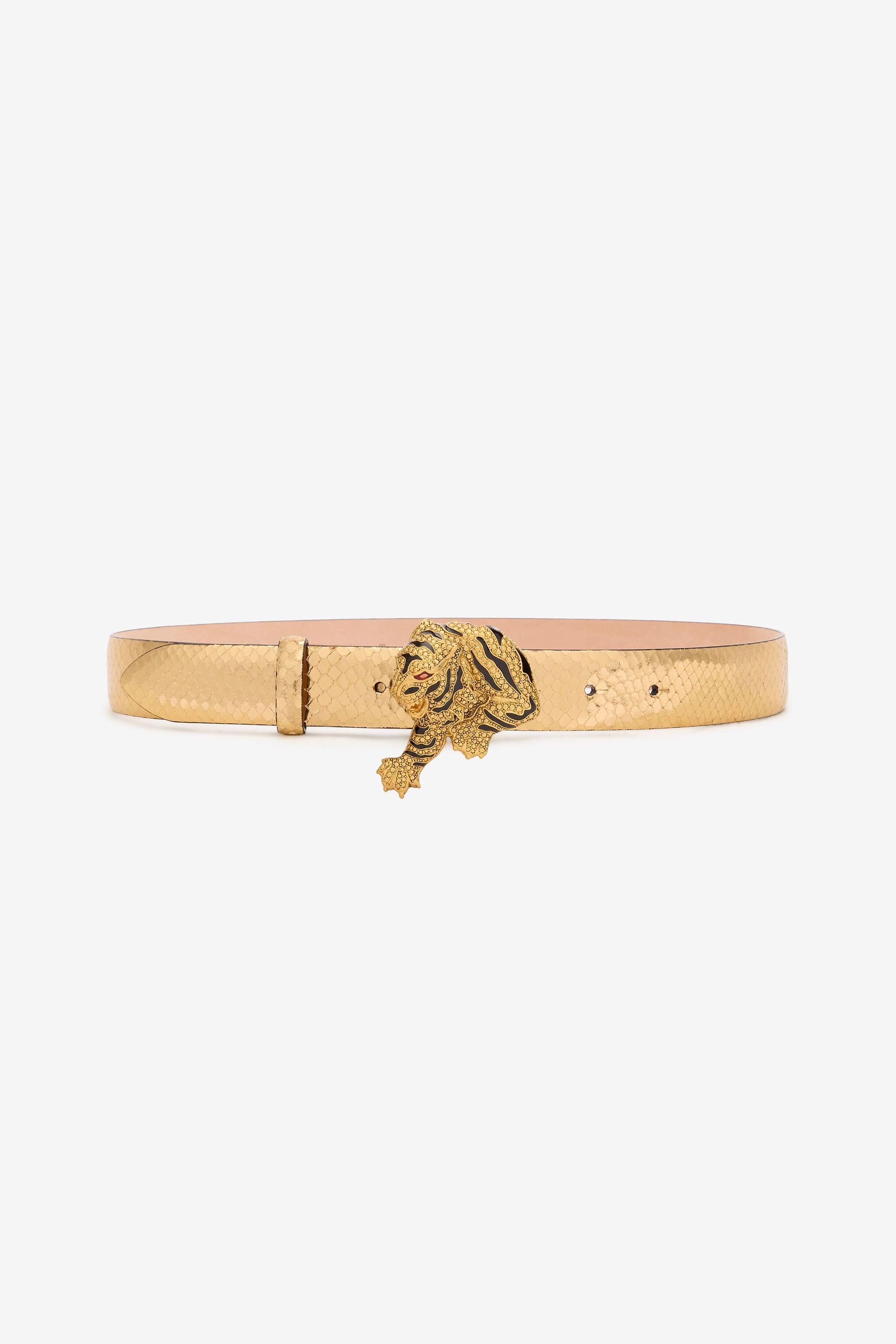 RC Snake Print And Tiger Jewel Belt Gold TKC002-PZ579
