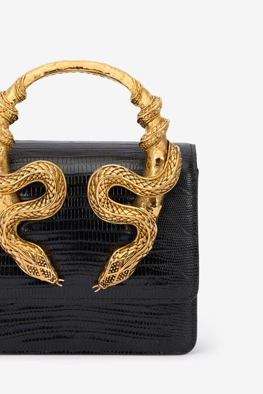 RC Borsa Nera Con Serpenti RC Borsa Nera Con Serpenti Nero VWB001-PZ119