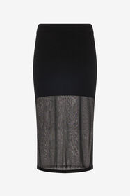 ${brand} Miniskirt With Tulle Insert ${colorDescription} ${masterID}
