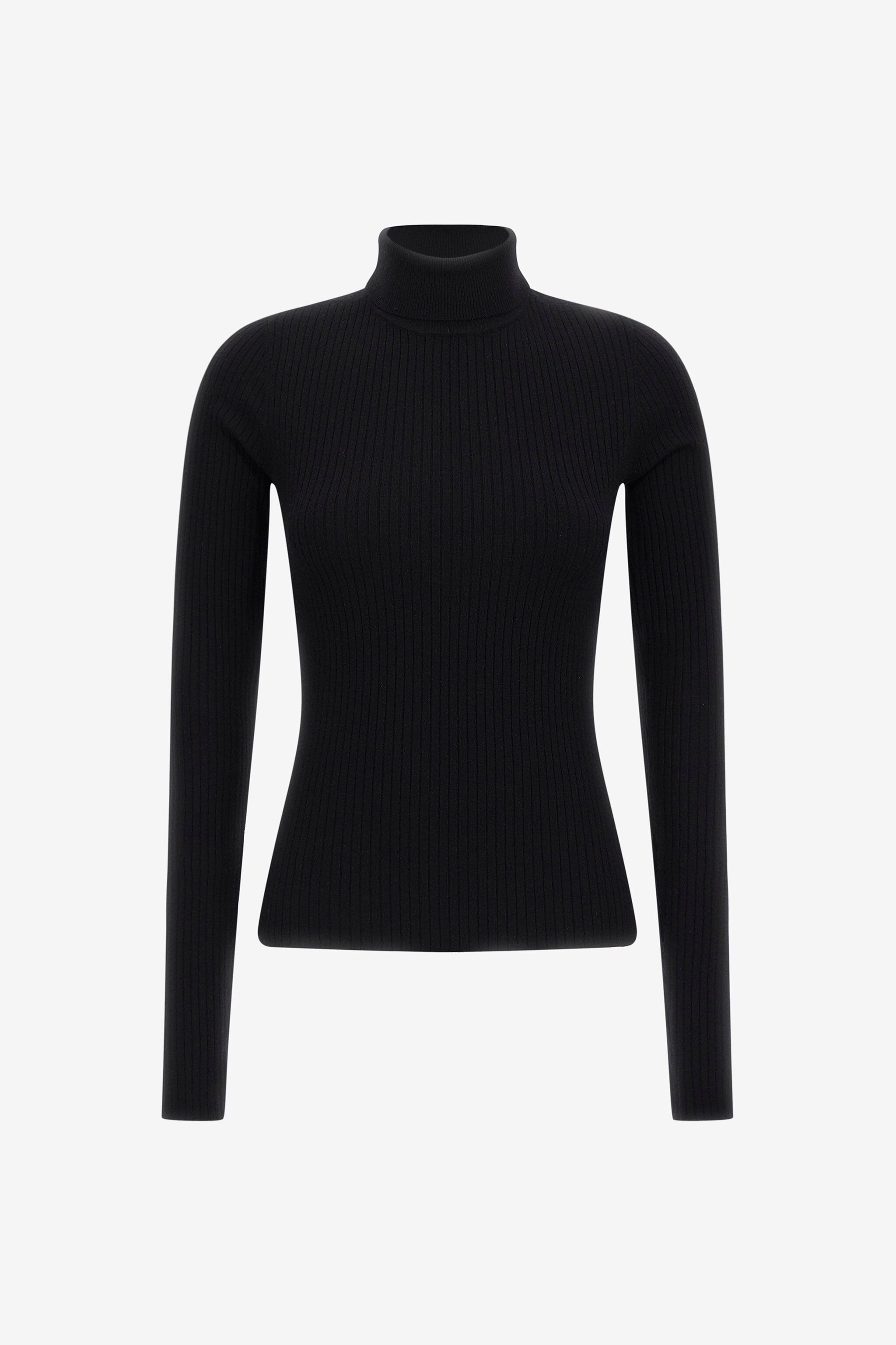 JC Just Cavalli Turtleneck Pullover Schwarz RKM657-RK351