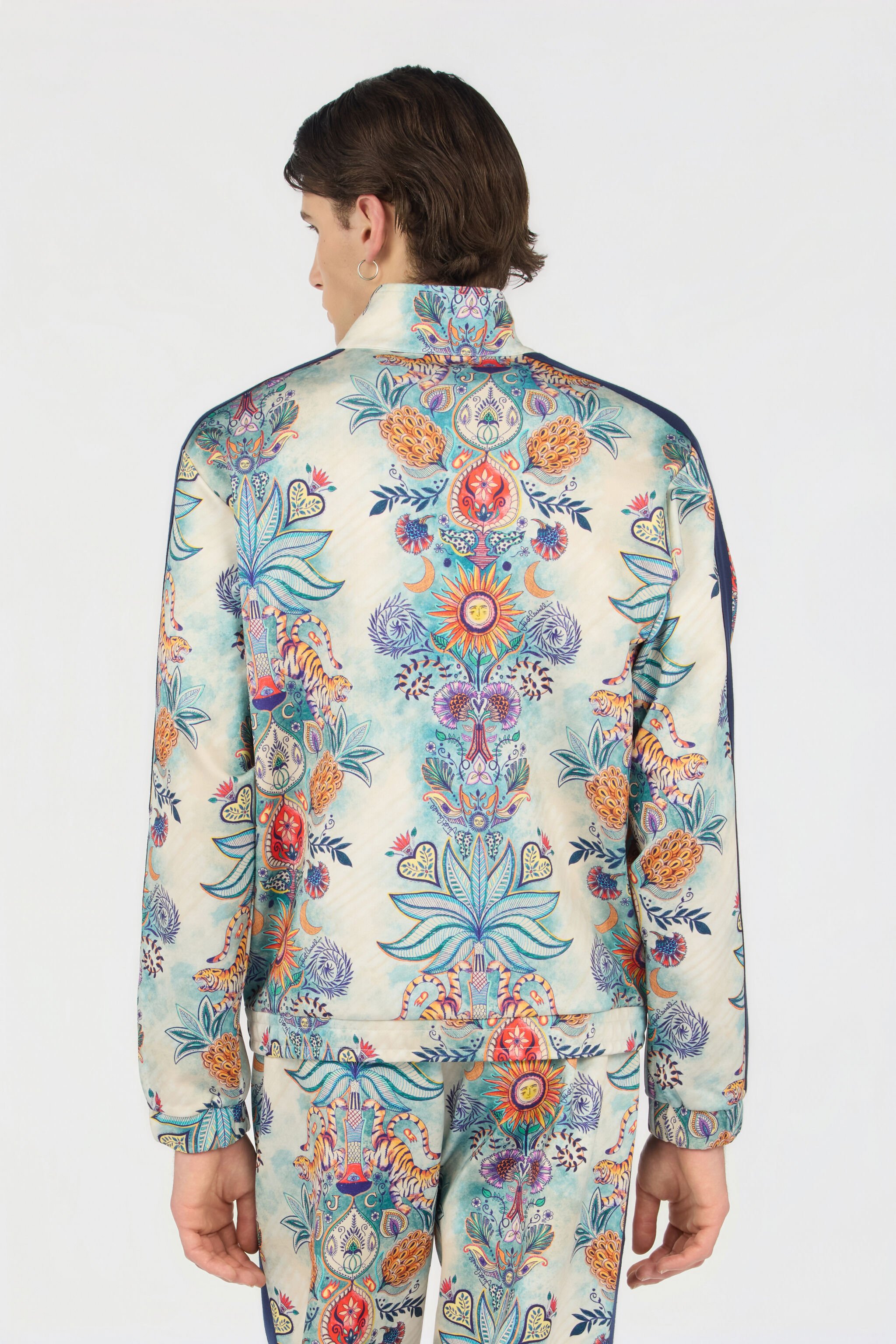 JC Sweatshirt mit Tropical Garden-Print 217 AZZURRO + 582 AR WFT108-WF138