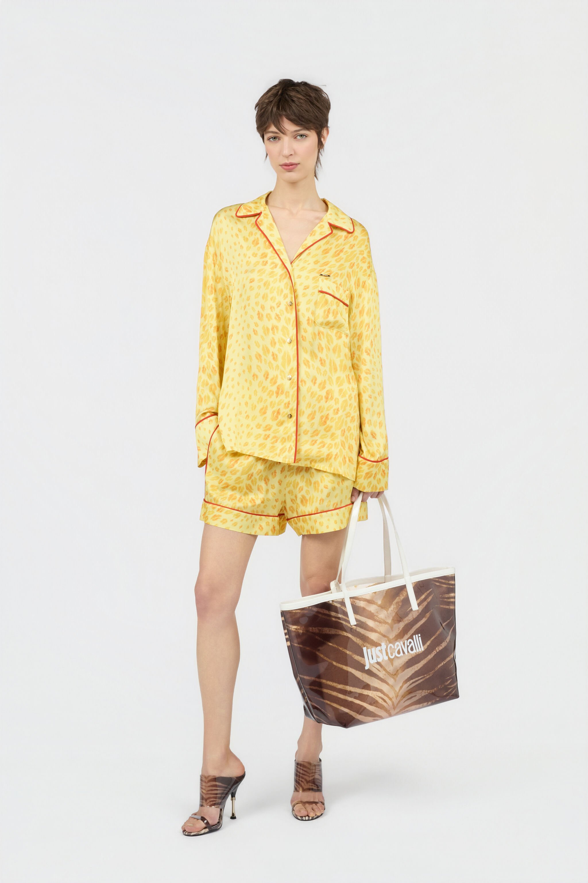 JC The Jaguar Kiss Print Shirt POP CORN WFT256-WF654