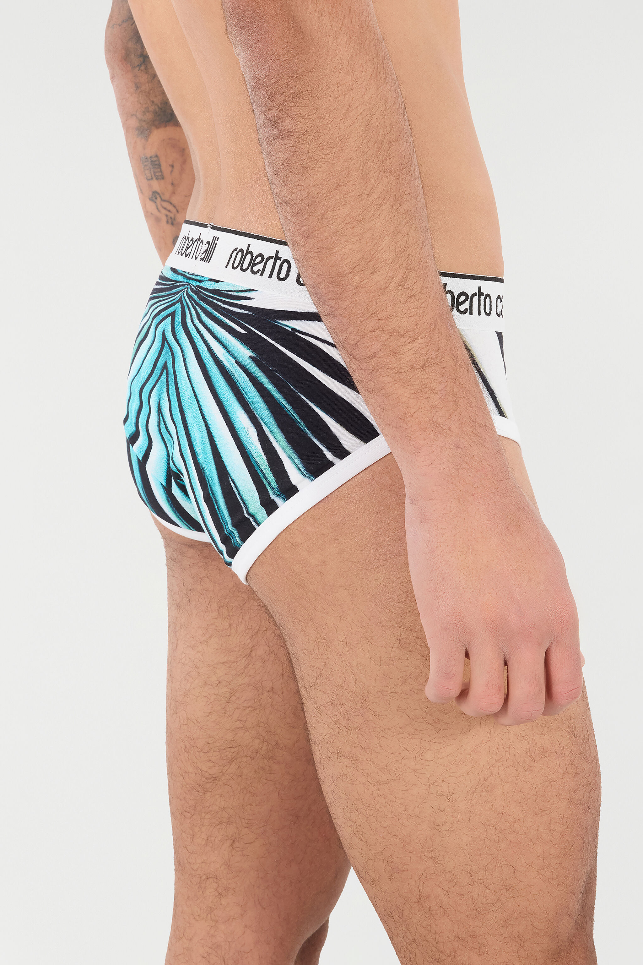 RC Briefs with Ray of Sea Print Bleu clair TRO01A-JJP80