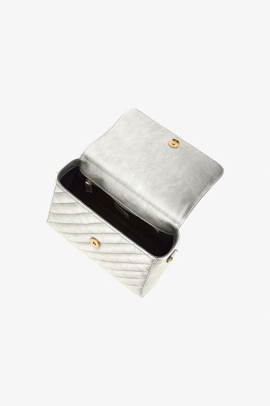 RC Mirror Snake Shoulder Bag Silver NOB00A-PZ297