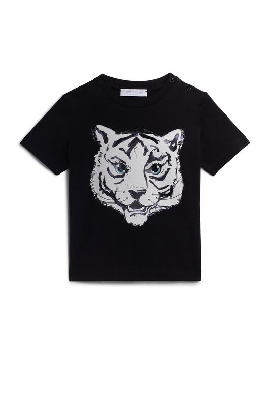 JU Baby Tiger print T-shirt BLACK IJT677-JV025