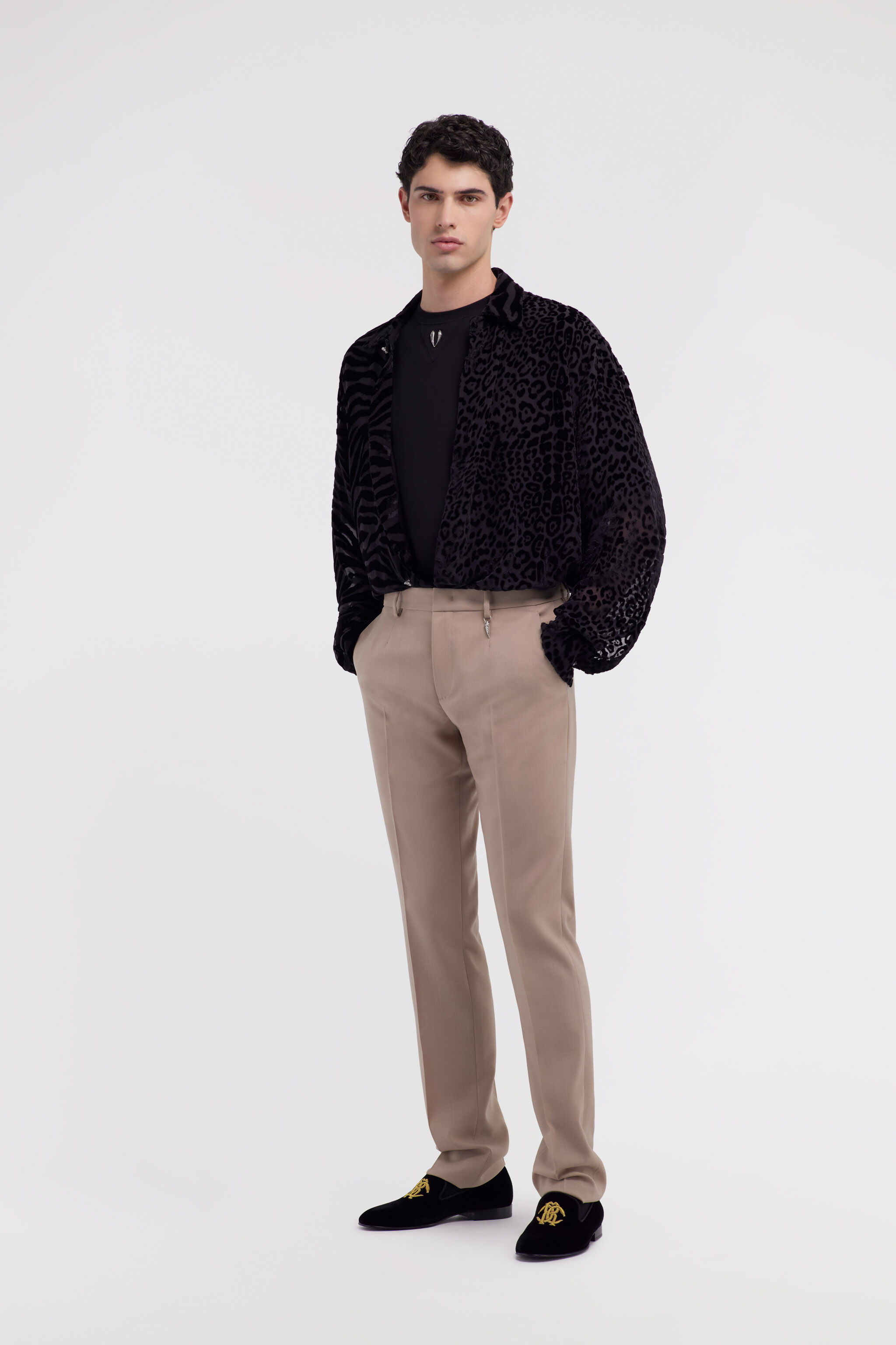 RC Tailored pants with Fang Light Brown SRT220-VW001